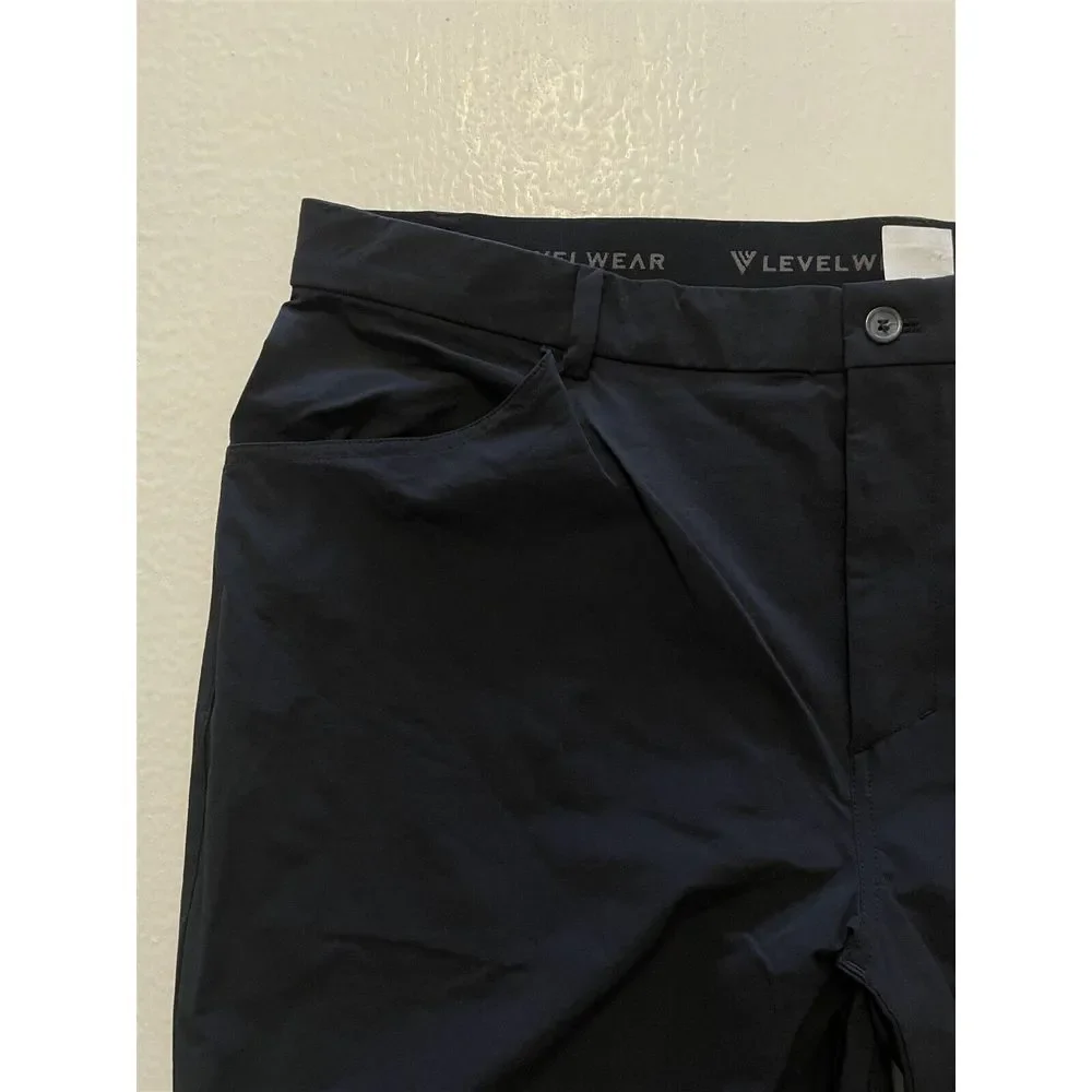 Levelwear 40 x 33 Black QUEST 5 Pocket Performance Tech‎ Golf Pants